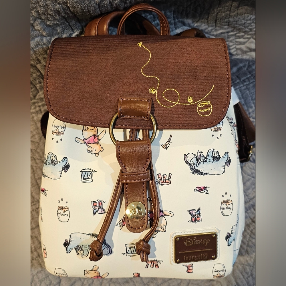 Disney Loungfly Winnie the Pooh & Friends 100 Acre Wood Backpack